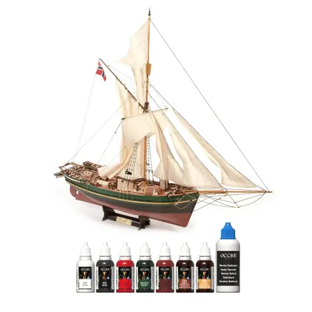 Πακέτο ακρυλικών χρωμάτων για το Μοντέλο Gjøa Ship