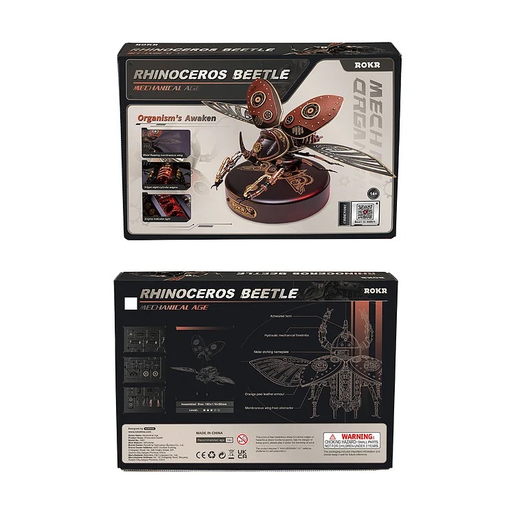MI01 - Rhinoceros Beetle Model DIY 3D Puzzle - Hobbycity.gr - Rokr
