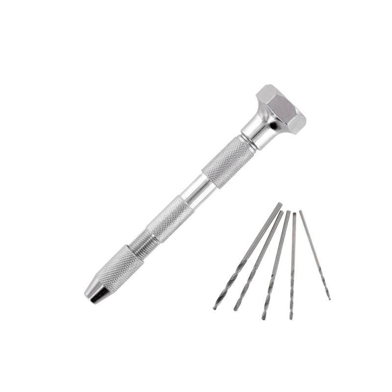 PPV2237/D - Pin Vice Double Ended Swivel Top & 5 Drill Bits (0 - 2.9mm) - Hobbycity.gr - Model Craft