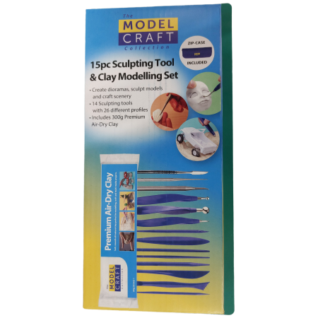 Modelcraft 15pc Sculpting Tool & Clay Modelling Set
