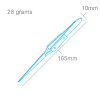 PTW1127 - Reverse Action Tweezers Straight Tip/Fibre Grip (160mm) - Hobbycity.gr - Model Craft