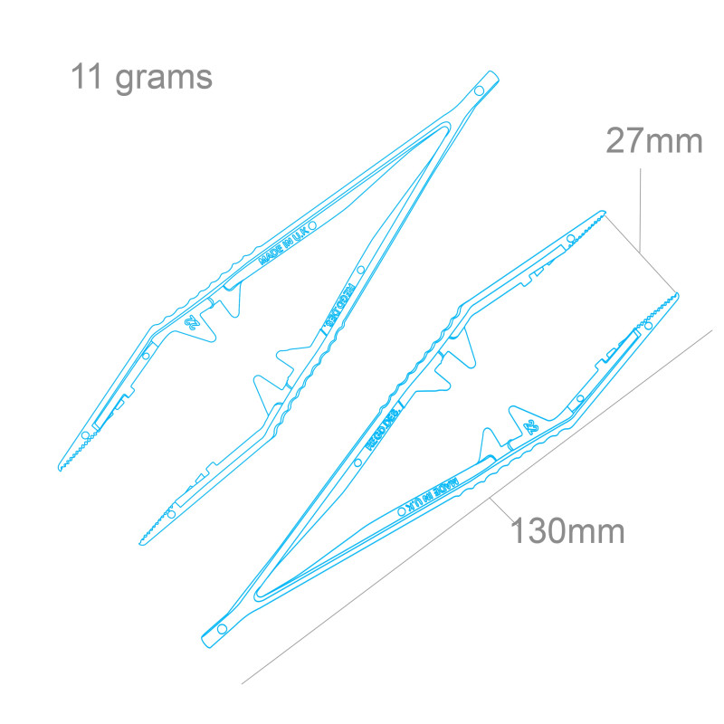 PTW1150/2 - Plastic Tweezers x 2 - Hobbycity.gr - Model Craft