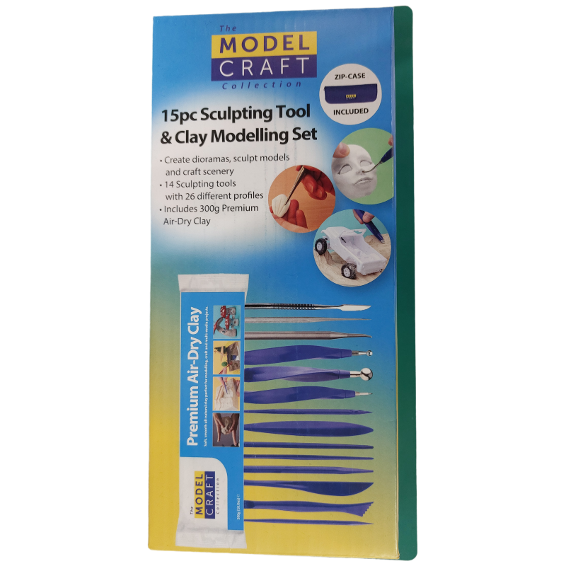 PDT4000 - Modelcraft 15pc Sculpting Tool & Clay Modelling Set - Hobbycity.gr - Model Craft