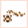 SNAKE CUBE Medium Brown