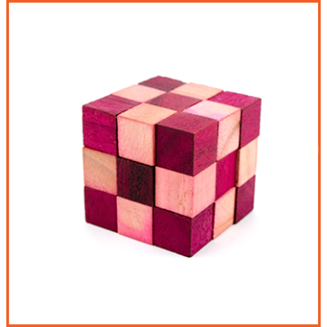 SNAKE CUBE Medium Red