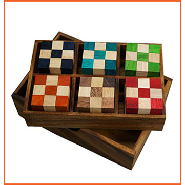 SNAKE CUBE WOODEN LEVEL BOX