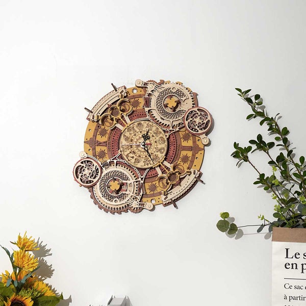 LC601 - Zodiac Wall Clock ~ Ρολόι και Ημερολόγιο - Hobbycity.gr - Rokr