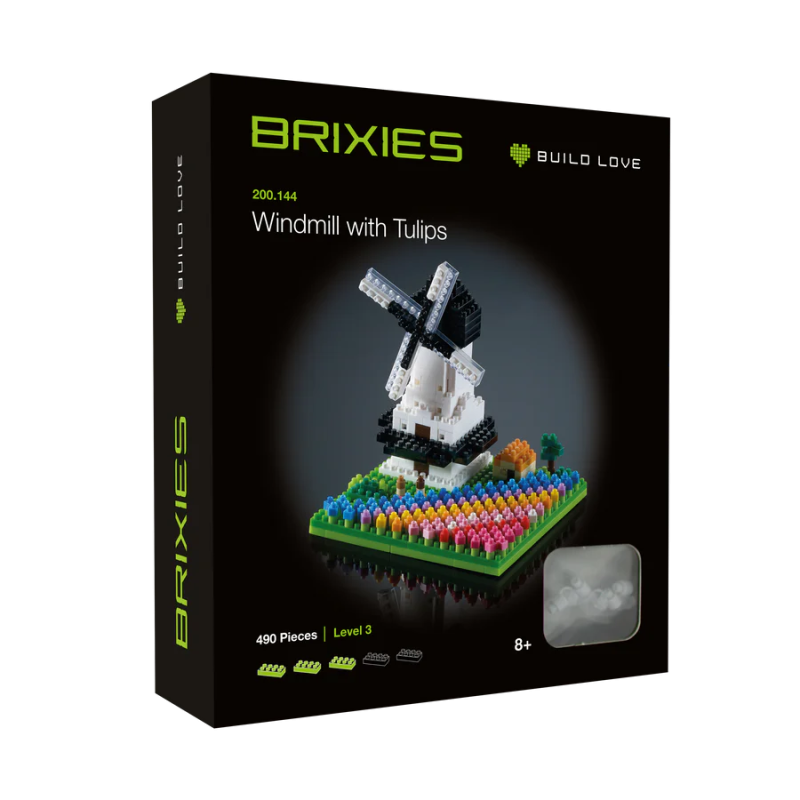 200144 - Windmill with Tulips - Hobbycity.gr - BRIXIES
