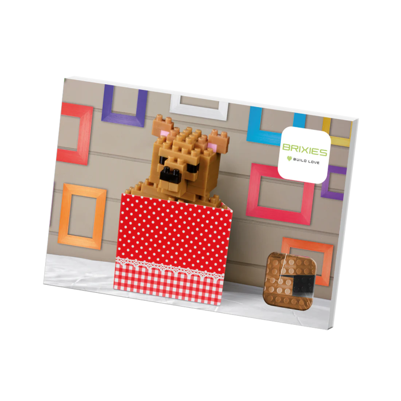 220024 - BRIXIES Postcard Teddy bear - Hobbycity.gr - BRIXIES