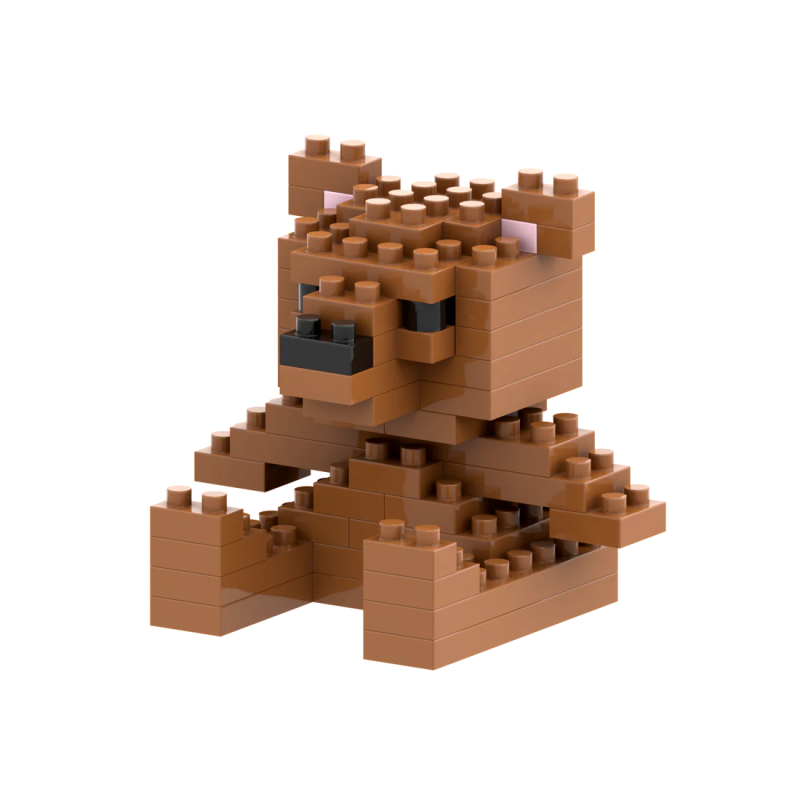 220024 - BRIXIES Postcard Teddy bear - Hobbycity.gr - BRIXIES