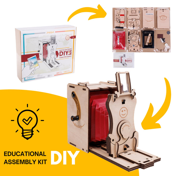 JLK002 - DIY Pinhole Mini Instant Film Camera - Φυσικό Χρώμα - Hobbycity.gr - Jolly Look
