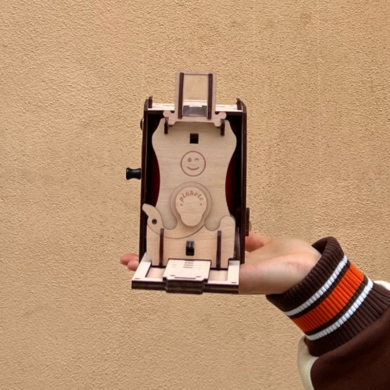 JLK012 - Συναρμολογημένη Pinhole Instant Mini Film Camera ~ Φυσικό Χρώμα - Hobbycity.gr - Jolly Look