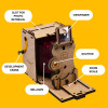 JLK016 - Jolly Look Pinhole SQUARE DIY Camera Kit ~ Φυσικό Χρώμα - Hobbycity.gr - Jolly Look