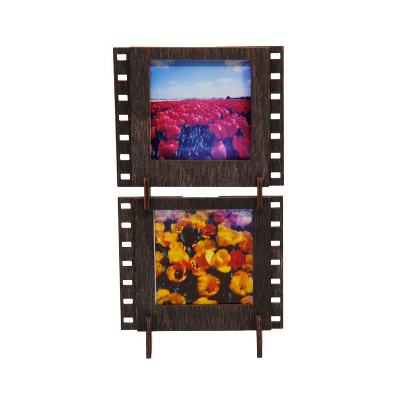 JLK017 - Κορνίζες Φωτογραφιών για SQUARE Instax Film ~ Βαμμένο Σκούρο Καφέ (σετ 3 τμχ) - Hobbycity.gr - Jolly Look