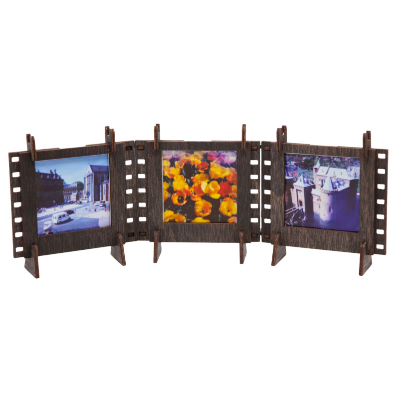 JLK017 - Κορνίζες Φωτογραφιών για SQUARE Instax Film ~ Βαμμένο Σκούρο Καφέ (σετ 3 τμχ) - Hobbycity.gr - Jolly Look