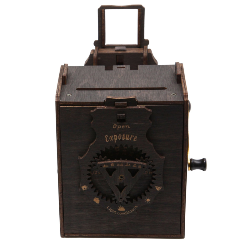 JLK021 - Συναρμολογημένη Pinhole Instant Film Camera SQUARE ~ Βαμμένο Σκούρο Καφέ - Hobbycity.gr - Jolly Look