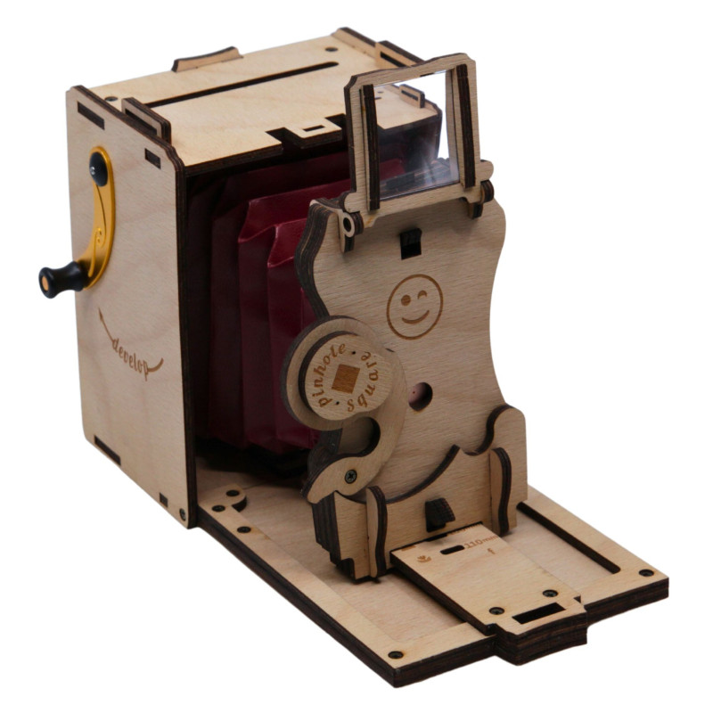 JLK022 - Συναρμολογημένη Pinhole Instant Film Camera SQUARE ~ Φυσικό Χρώμα - Hobbycity.gr - Jolly Look