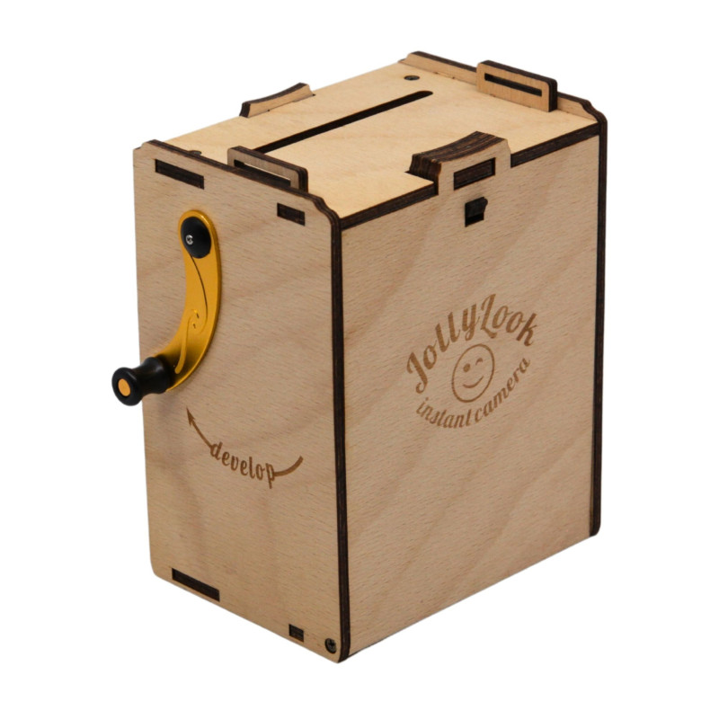 JLK022 - Συναρμολογημένη Pinhole Instant Film Camera SQUARE ~ Φυσικό Χρώμα - Hobbycity.gr - Jolly Look