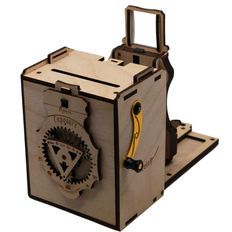 JLK022 - Συναρμολογημένη Pinhole Instant Film Camera SQUARE ~ Φυσικό Χρώμα - Hobbycity.gr - Jolly Look