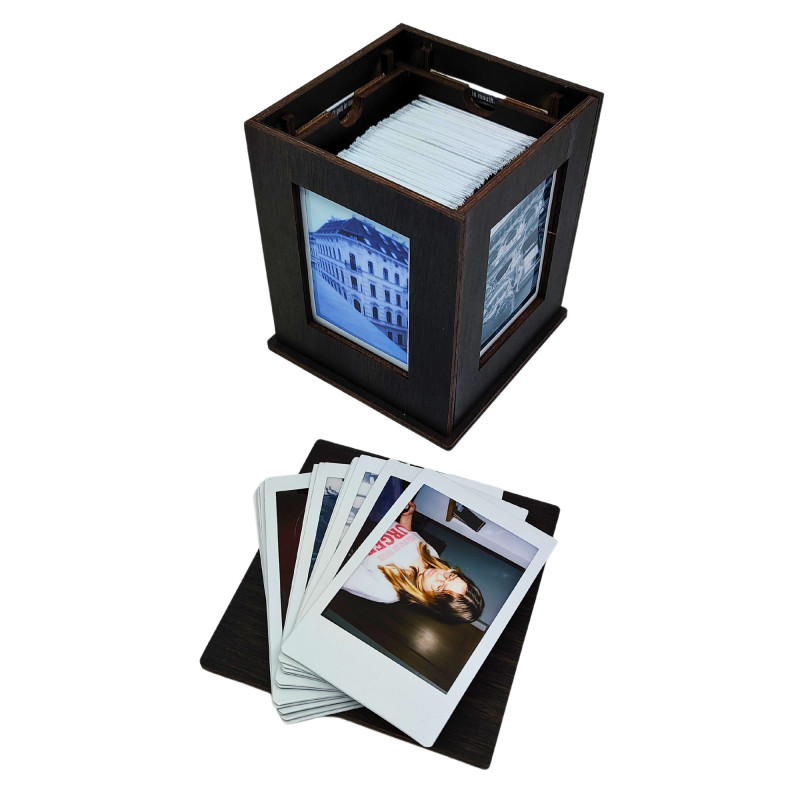 JLK026 - Jolly Look Photo Box ~ Βαμμένο Σκούρο Καφέ - Hobbycity.gr - Jolly Look