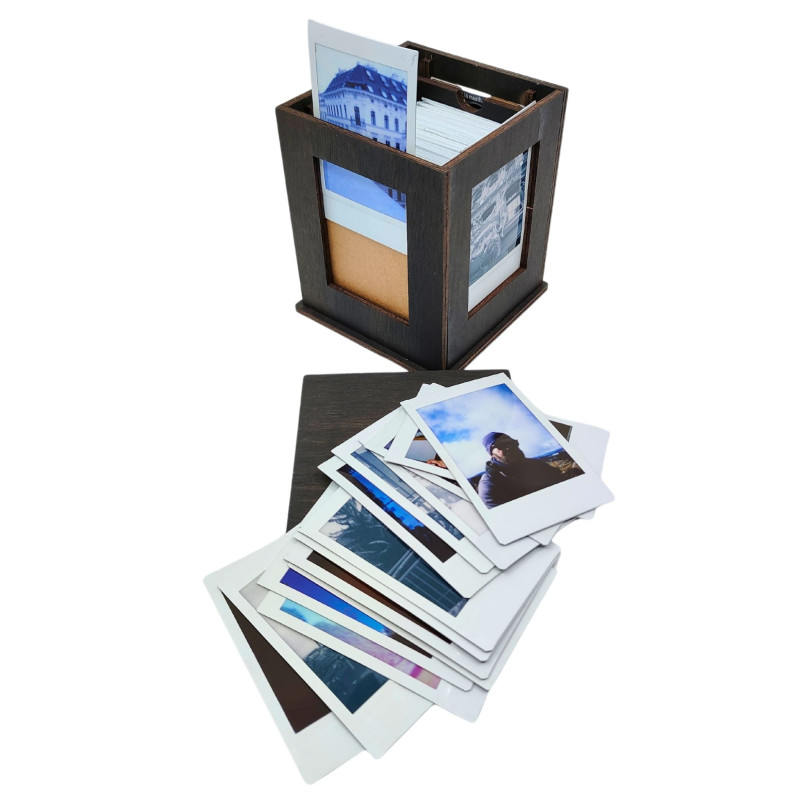 JLK026 - Jolly Look Photo Box ~ Βαμμένο Σκούρο Καφέ - Hobbycity.gr - Jolly Look