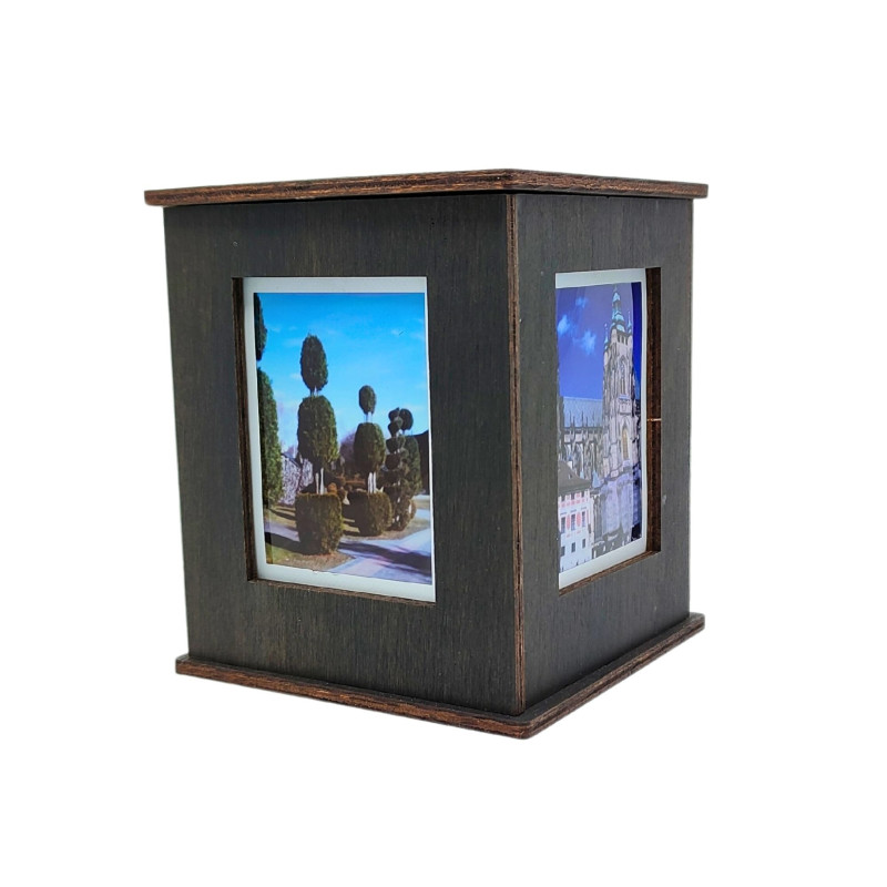 JLK026 - Jolly Look Photo Box ~ Βαμμένο Σκούρο Καφέ - Hobbycity.gr - Jolly Look