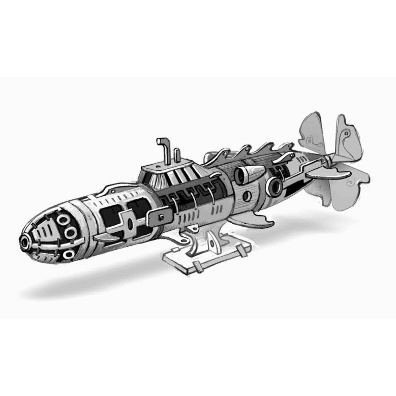 MT045 - Υποβρύχιο Ναυτίλος - Hobbycity.gr - Metal Time
