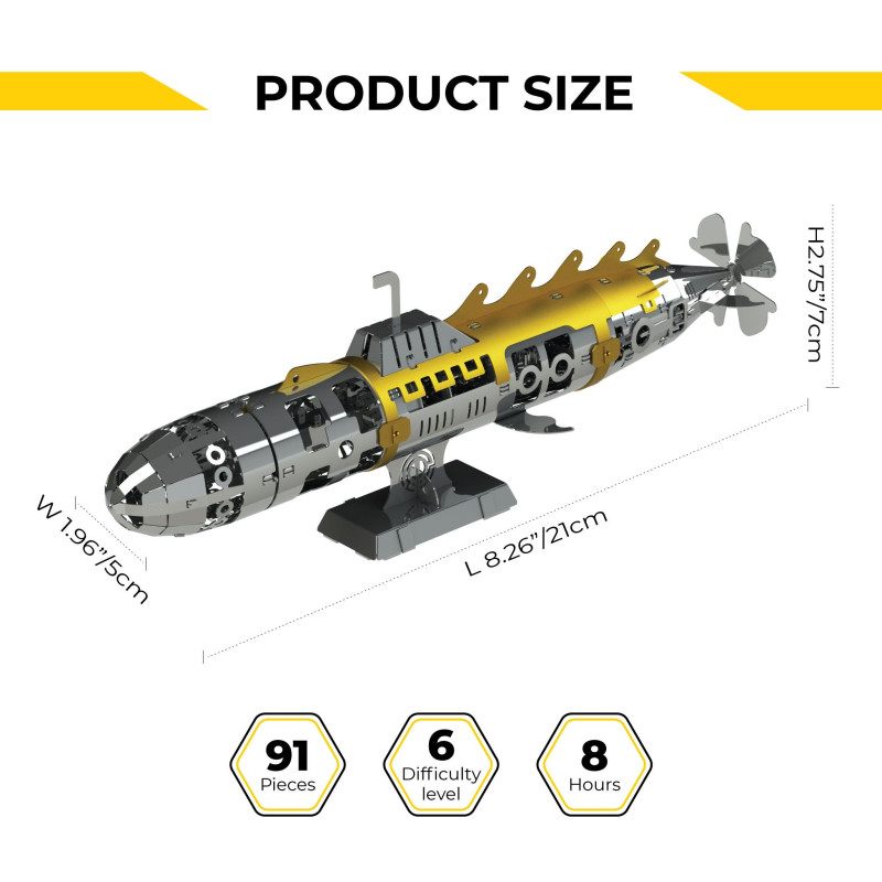 MT045 - Υποβρύχιο Ναυτίλος - Hobbycity.gr - Metal Time