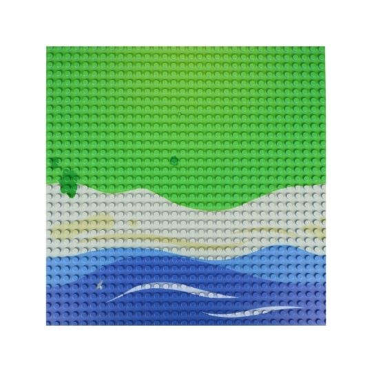 OBP32SB2 - Open Bricks Βάση Κατασκευής Straight beach (2 τμχ) - Hobbycity.gr - Open Brick Source