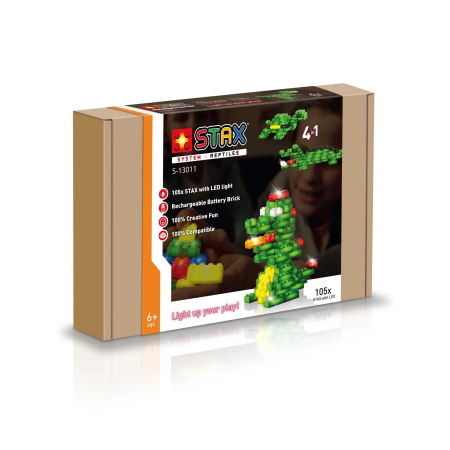 Light STAX System - Reptiles (4 σε 1) με Επαναφορτιζόμενη βάση τροφοδοσίας & 6 Λειτουργίες Φωτισμού