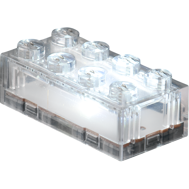 S21002 - STAX Expansion ~ LED Διαφανή Τουβλάκια - Crystal Clear - Hobbycity.gr - Open Brick Source