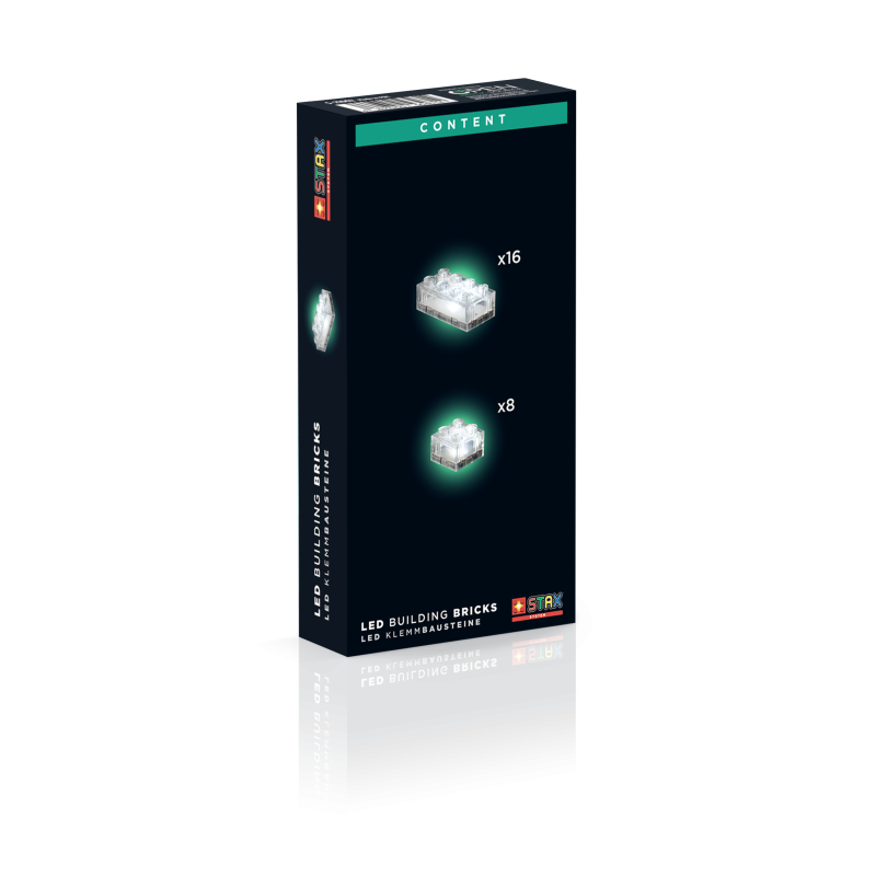 S21002 - STAX Expansion ~ LED Διαφανή Τουβλάκια - Crystal Clear - Hobbycity.gr - Open Brick Source