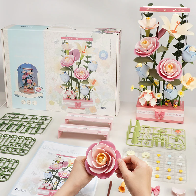 AF01D - Μπουκέτο απο ανθισμένα λουλούδια - Hobbycity.gr - Rokr