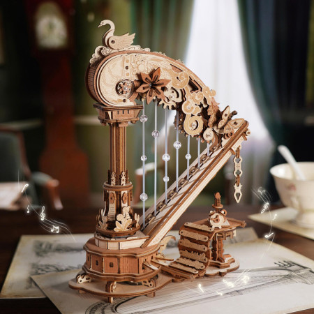Magic Harp Music Box Wooden 3D Puzzle
