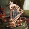 AMK71 - Magic Harp Music Box Wooden 3D Puzzle - Hobbycity.gr - Rokr