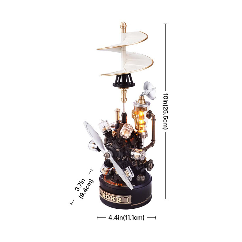 CGL01 - Leonardo da Vincis Helicopter Mechanical 3D Puzzle - Hobbycity.gr - Rokr