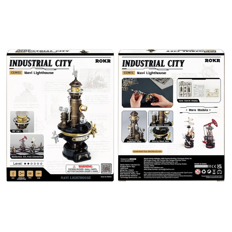 CGM01 - Navi Lighthouse Mechanical 3D Puzzle Kit - Hobbycity.gr - Rokr