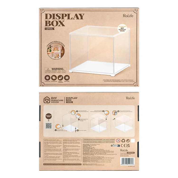 DF03L - Βιτρίνα Miniature House Display Box - Hobbycity.gr - RoLife