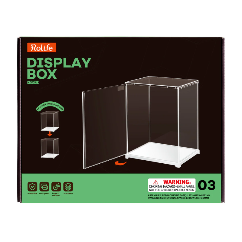 DF05L - Βιτρίνα Προστασίας Clear Display Case Portrait Size M - Hobbycity.gr - RoLife