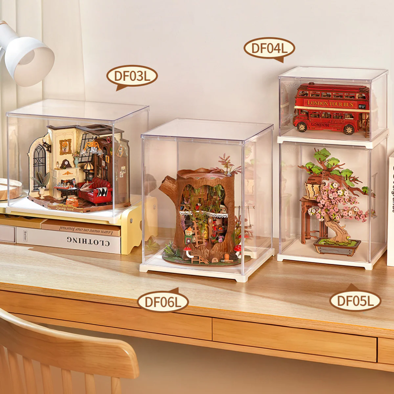 DF05L - Βιτρίνα Προστασίας Clear Display Case Portrait Size M - Hobbycity.gr - RoLife