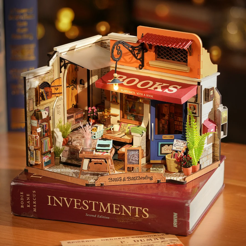DG164 - Corner Bookstore με φωτισμό - Hobbycity.gr - RoLife