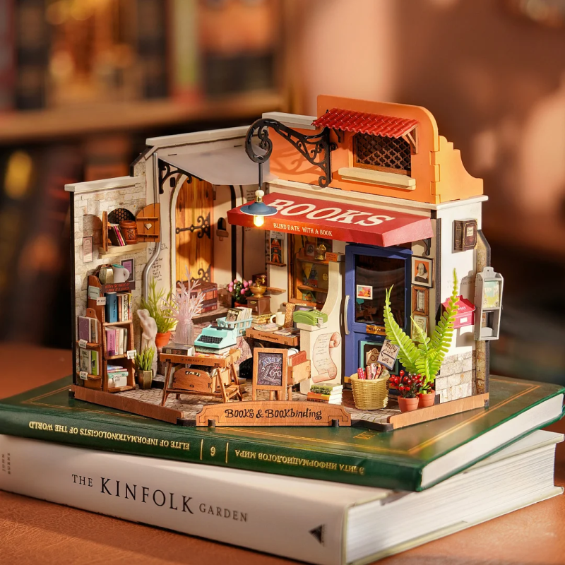 DG164 - Corner Bookstore με φωτισμό - Hobbycity.gr - RoLife