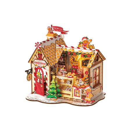 Gingerbread House με LED Φωτισμό