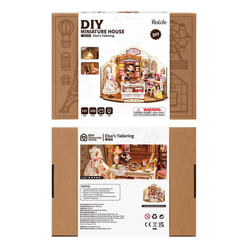 DG178 - Elsa's Tailoring DIY Miniature House - Hobbycity.gr - RoLife
