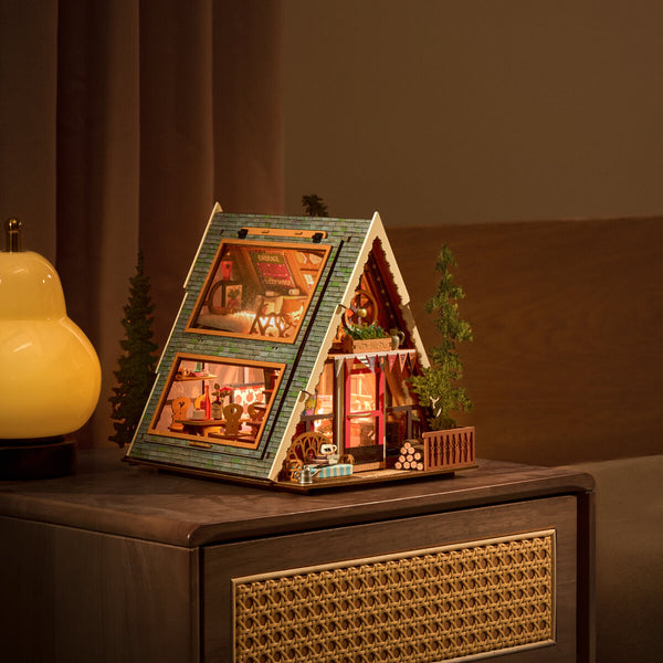 DG181 - A-Frame Cabin DIY Miniature House - Hobbycity.gr - RoLife