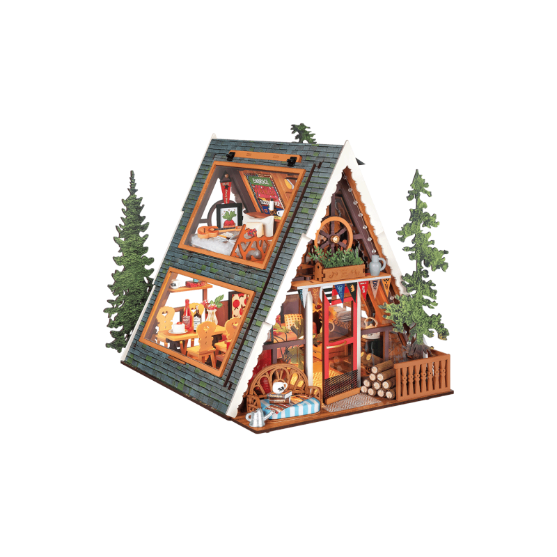 DG181 - A-Frame Cabin DIY Miniature House - Hobbycity.gr - RoLife