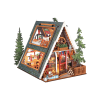 A-Frame Cabin DIY Miniature House