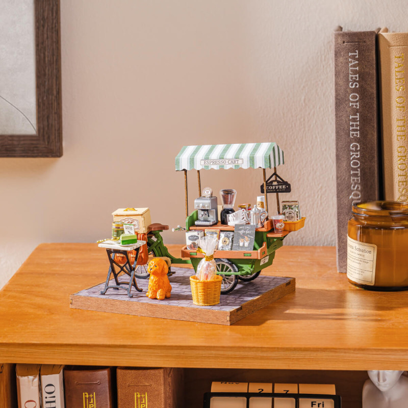 DG182 - Aromatic Coffee Cart DIY Miniature House - Hobbycity.gr - RoLife