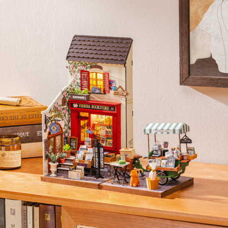Aromatic Coffee Cart DIY Miniature House