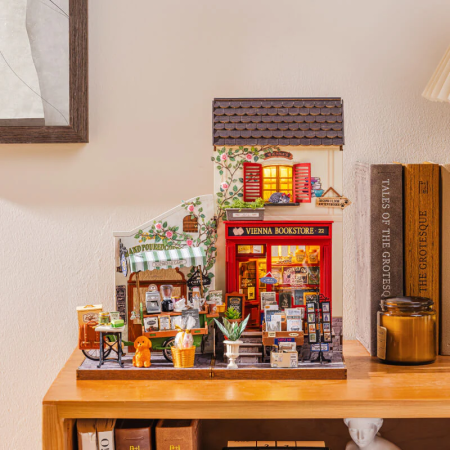 Vienna Bookstore DIY Miniature House